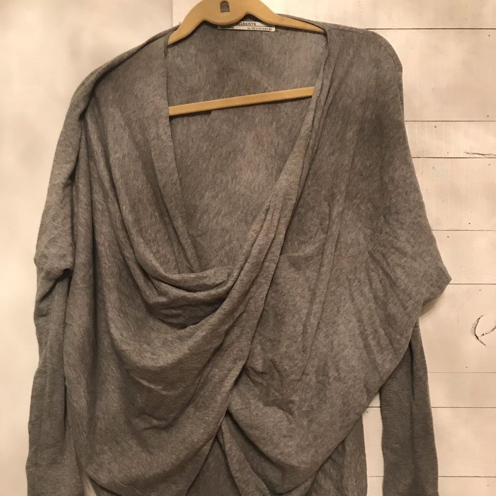 All Saints wrap sweater